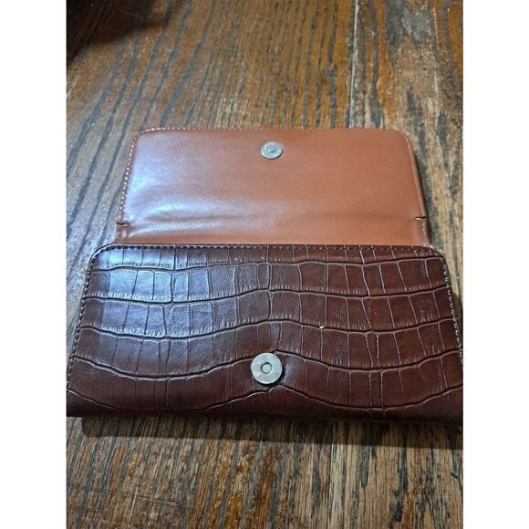 Embellished Cow Purse and Wallet with Checkbook Cover Handbag - Picture 10 of 12